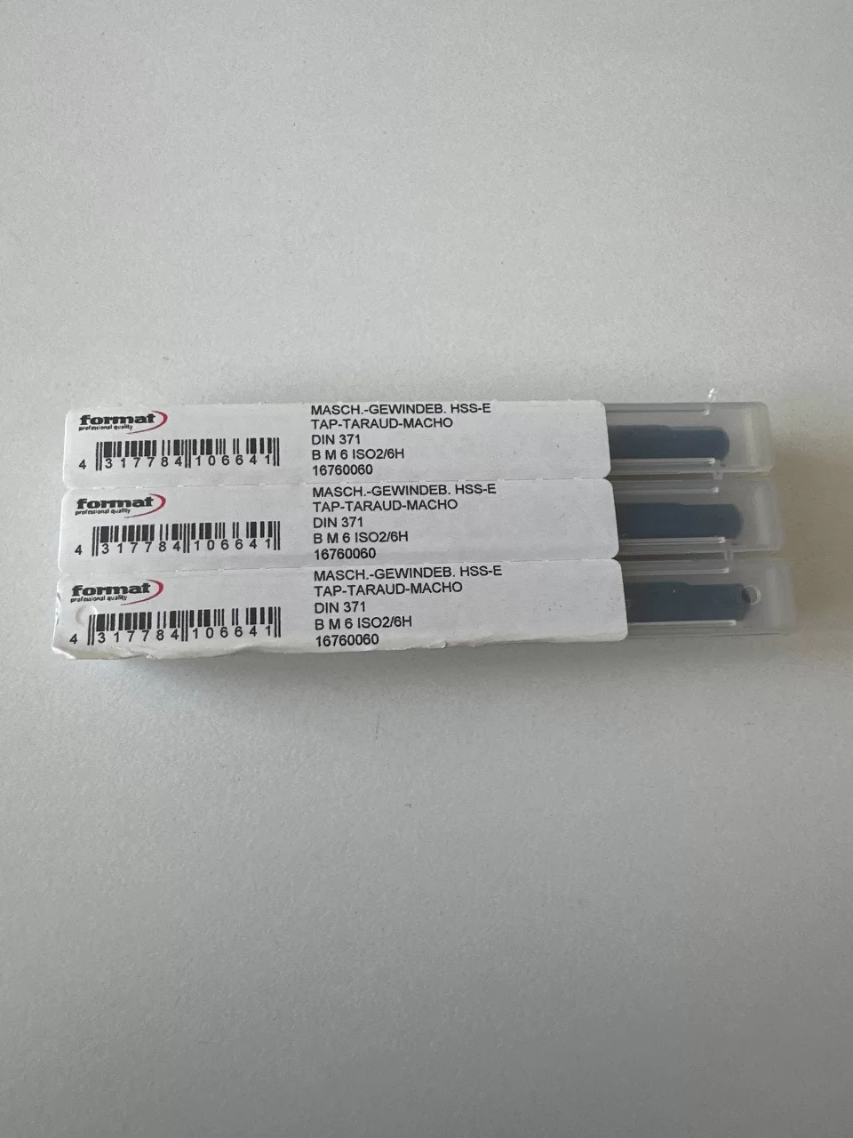M6 HSS-E DIN371 DÜZ MAKİNA KILAVUZU FORMAT