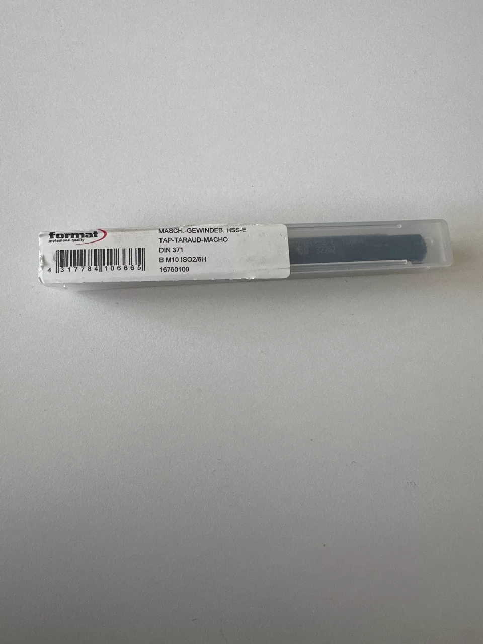 M10 HSS-E DIN371 DÜZ MAKİNA KILAVUZU FORMAT