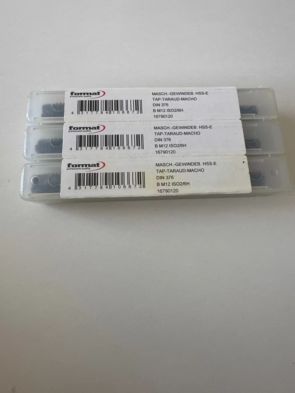 M12 HSS-E DIN376 DÜZ MAKİNA KILAVUZU FORMAT